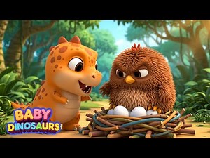 Baby T-Rex and the Egg-Collecting Morning|The Cutest Dinosaur Farm Story Ever| HelloT Rex |Beep Beep