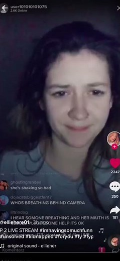 a girl did the hand signal on a tiktok live!!she need help!! IMHAVINGSOMUCHFUNN