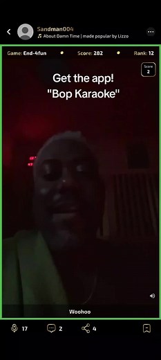 It's bad B'oclock ⏰ at Bop Karaoke Download the app and Bop! #lizzo #aboutdamntime #bopkaraoke #fyp