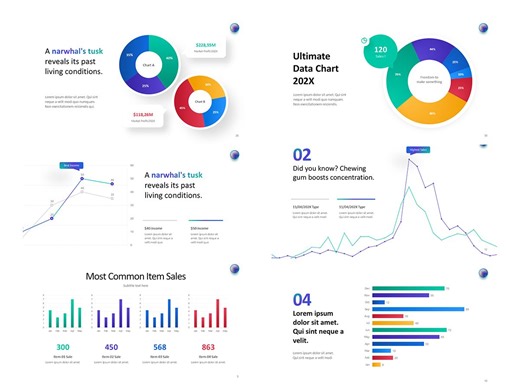 【高级感图表的秘密】500页办公必备动态常用图表PPT模板(30/500)-Office Charts (Column & Bar)