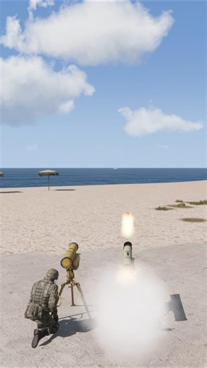 kornet simulation in naval engagements #simulation #dcs #military #army #arma #shorts