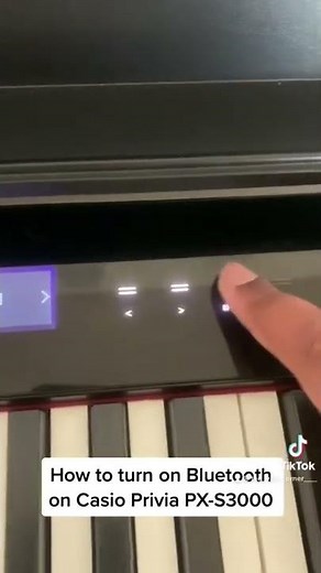 How to turn on Bluetooth on Casio Privia PX-S3000 #piano #shorts #tikok #bluetooth