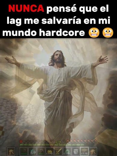 El lag de Minecraft me salvó 😬🗿 #minecraft