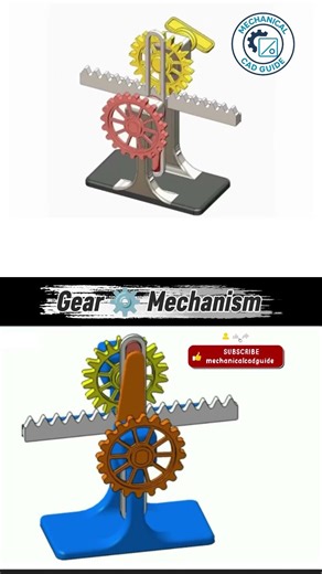 gear ⚙️ Mechanism #foryou #automobile #engineering #machine #viral #engineblock #cncsoftware #cnc