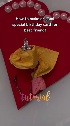 DIY Origami Birthday Card Tutorial for Best Friend