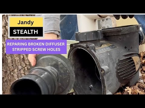 JANDY STEALTH BROKEN DIFFUSER; SCREWS STRIPPED