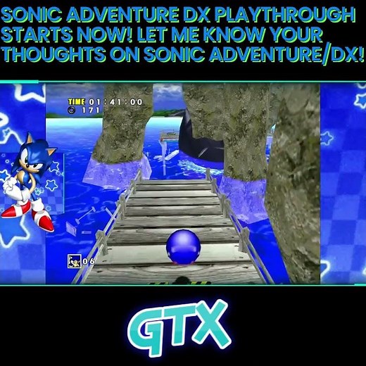 Sonic Adventure DX playthrough starts now! Let me know your thoughts on SADX/SA DC #sonic Link Below