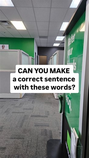 English Teacher Joe on Instagram: "Can you unscramble the words to make a correct sentence? All words must be used. The first word = Do The last word = cubicles? FOLLOW ME FOR DAILY ENGLISH TIPS AND TESTS 😁 Do you make many grammar mistakes?"