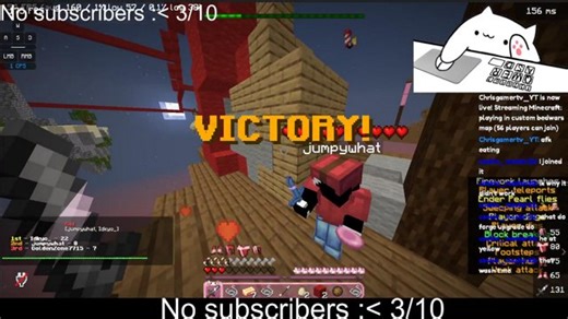 playing in custom bedwars map (56 players can join)