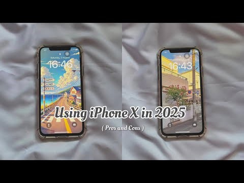 using iPhone X in 2025 | pros & cons | aesthetic 🖤 #iphone #2025