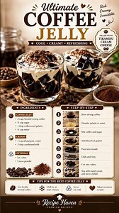 Ultimate Coffee Jelly ☕ | Easy No-Bake Creamy Dessert Recipe
