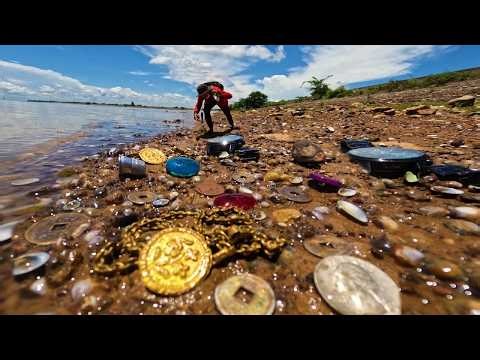 Best Five Videos 💥 today I using gold detector found too many gold cions