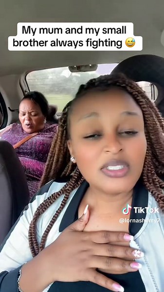 Wapiganao ndo wapendanao 💕😅😅 my mum and small brother are something else 😅 #lornasherry #family #jazzycurls