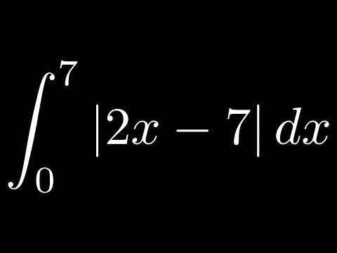 Definite Integral with Absolute Value |2x - 7| from 0 to 7/2