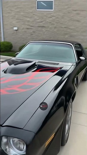 🏁Iconic Pontiac Firebird/Trans Am Legend! Black with Red Decal!