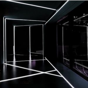 [Hot Item] 1/2'' LED Ceiling Recessed Linear Trunking Light Fitting PC Diffuser Plasterboard Aluminum LED Profiles