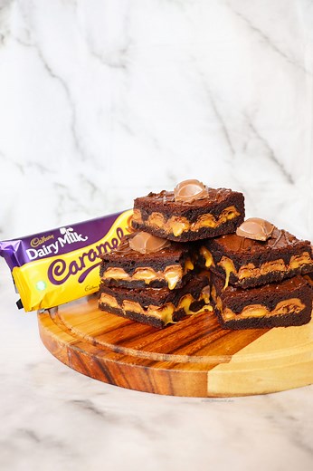 Dairy Milk Caramel Brownies