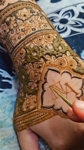 Mehedi Artwork by Tania — Simple Mehandi Design Ideas