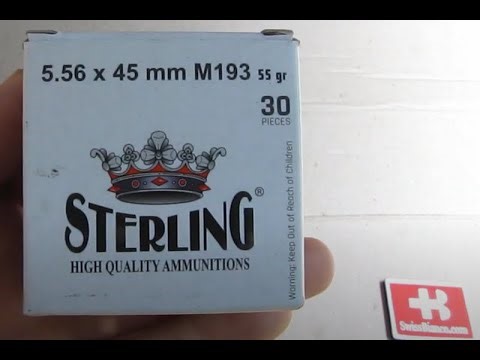 sterling 5.56 x 45 mm m193 ammo