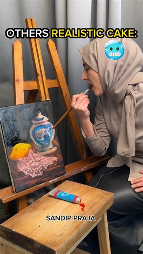 others realistic cake vs this one 💀#shorts#trollface