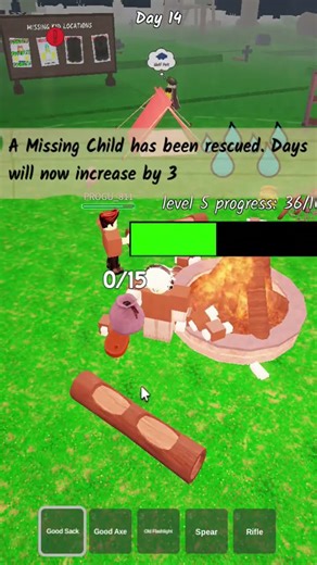 I survived 99 nights in a forest with my pro friend 99 Days in the Forest ROBLOX #roblox #viral#fyp