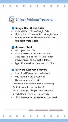 🔐 Forgot Your Word Document Password? Unlock It Safely!#wordtricks #unlock