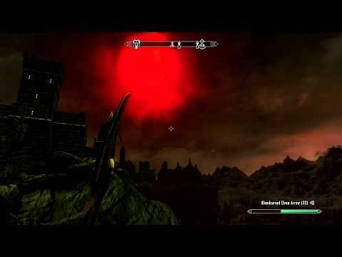 Skyrim - Shooting Auriel's Bow to Remove the Sun