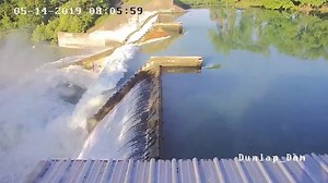 TEXAS DAM SPILLGATE FAILURE: Watch as one of the spillgates for a Central Texas lake collapses, draining part of a major water source http://bit.ly/2JI7c2h | FOX 4 News