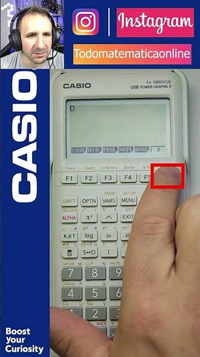 HYPERBOLIC COSINE COSH(1) WITH THE CASIO FX-9860GIII CALCULATOR