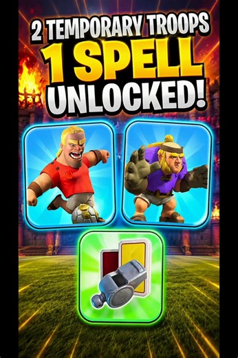 New Temporary Troops and spells are insane 😱 #gamingrascal #shorts