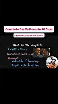Comment “Link” to get the course link - Topic nahi patterns wise padhiye DSA ab #babuadsapatterns