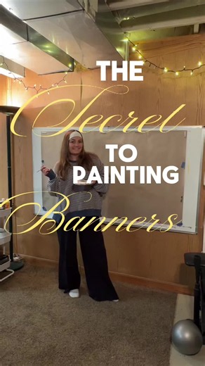 DIY Banner Painting with a Projector: Easy Event Decor
