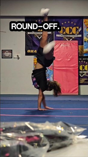 Learning a New Tumbling Pass 💙 Front Walkover to Round-Off Progress