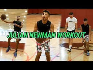 Julian Newman Prepares To Play LAMELO BALL Tomorrow! Full Workout With DJ Sackmann 🔥
