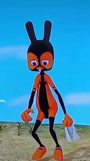 Animated Humanoid Rabbit Character in Open Landscape