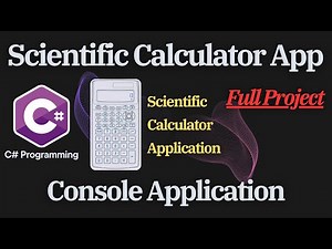 Programming Tutorial - How to Create SCIENTIFIC CALCULATOR App - Full Project in C#. #coding