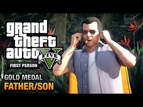 GTA 5 - Mission #4 - Father/Son [First Person Gold Medal Guide - PS4]