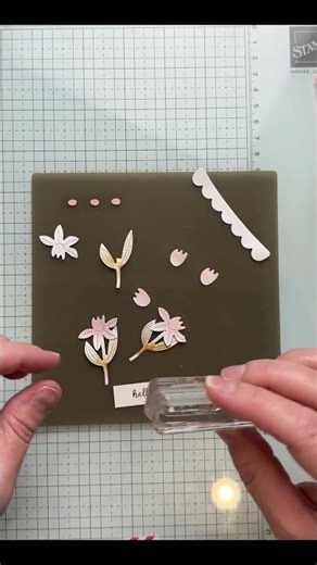 Hello Spring Layered Card - Card #1