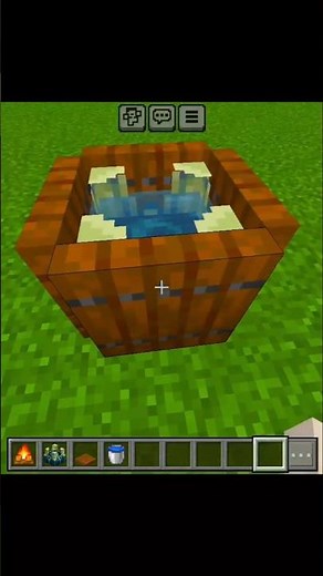 Minecraft Creepy Witch Cauldron Build Hack 👻🧪 | Easy Spooky Build! #shorts