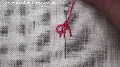 Woven Picot embroidery stitch