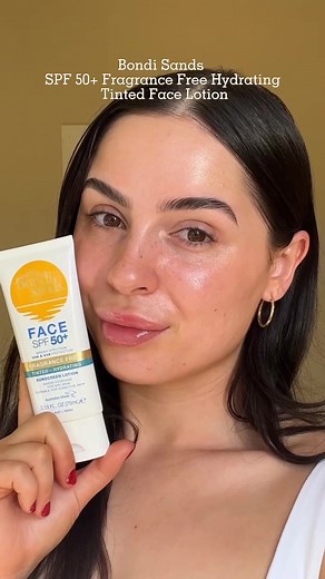 Bondi Sands SPF 50 Fragrance Free Face Sunscreen | Hydrating Tinted Lotion
