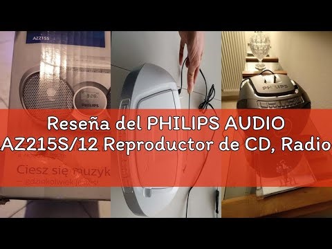 Reseña del PHILIPS AUDIO AZ215S/12 Reproductor de CD, Radio portátil, 3 W, Sintonizador Digital, Col