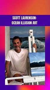 🌊 When the ocean tricks the eye. Scott Laurenson creates ocean illusion art that blurs depth and reality — waves, light, and motion captured so vividly they feel alive. #ScottLaurenson #OceanArt #IllusionArt #MarineInspiration #VisualDepth #ContemporaryArt #ArtOfTheSea | Eyebiokin Kenny Peter