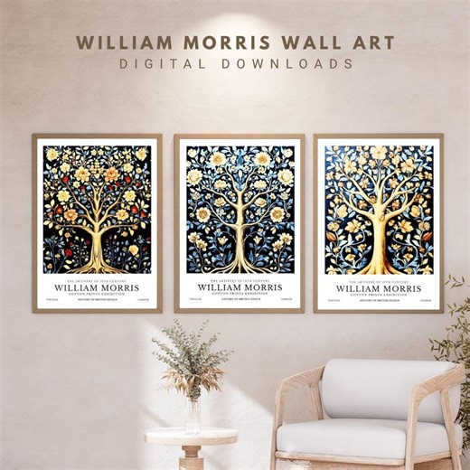 William Morris Tree of Life Prints, Botanical Arts Exhibition Posters (digital Download) - Etsy