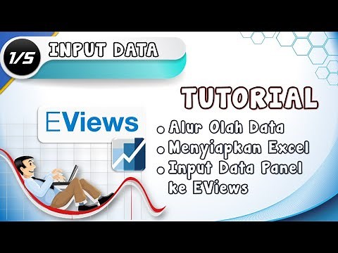 MUDAH, Cara Memasukkan (Input) Data Panel dari Excel ke EVIEWS, Regresi Data Panel (1/5)