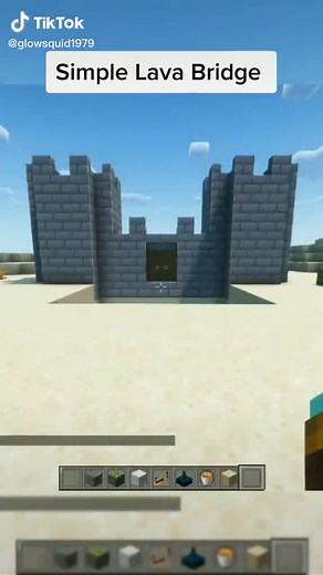 Minecraft Build Tutorial: Simple Lava Bridge