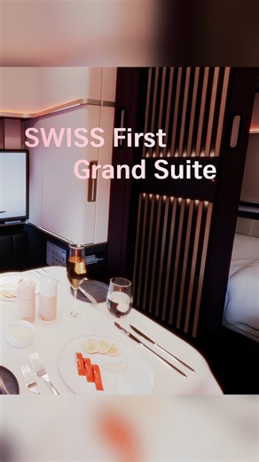 Enter a new era of redefined elegance, space and absolute freedom with our new SWISS First Grand Suite, where the sky becomes your own. ✨ At the heart are two distinct suites: one Single Suite by the window, and the centrally located Suite Plus, linked by a private aisle reserved solely for you and your companions. This exclusive layout grants you full access to both spaces while keeping you completely secluded from the rest of the cabin, ensuring an undisturbed, truly private experience above t