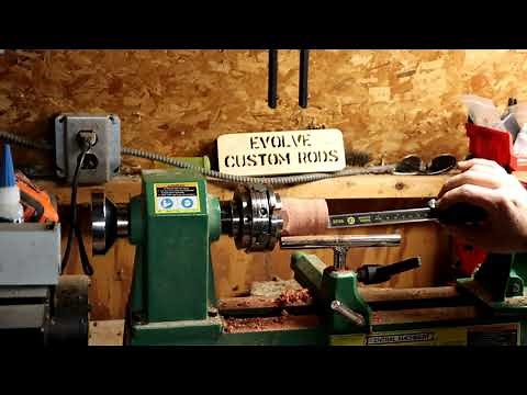 How To Make A Wood and Cork Custom Fishing Rod Handle Custom Rod Building