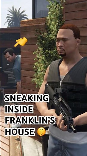Michael Sneaks Into Franklin's House #gta5 #gtav #gta