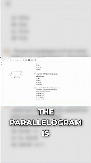 Geometry Basics: Area of a parallelogram